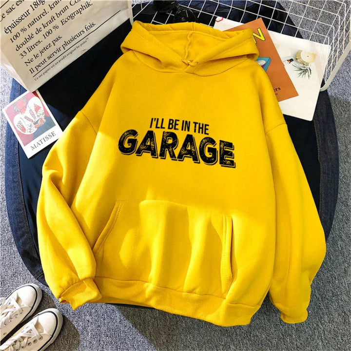 Kvinders Hoodie med Creative Garage Motiv Skovae