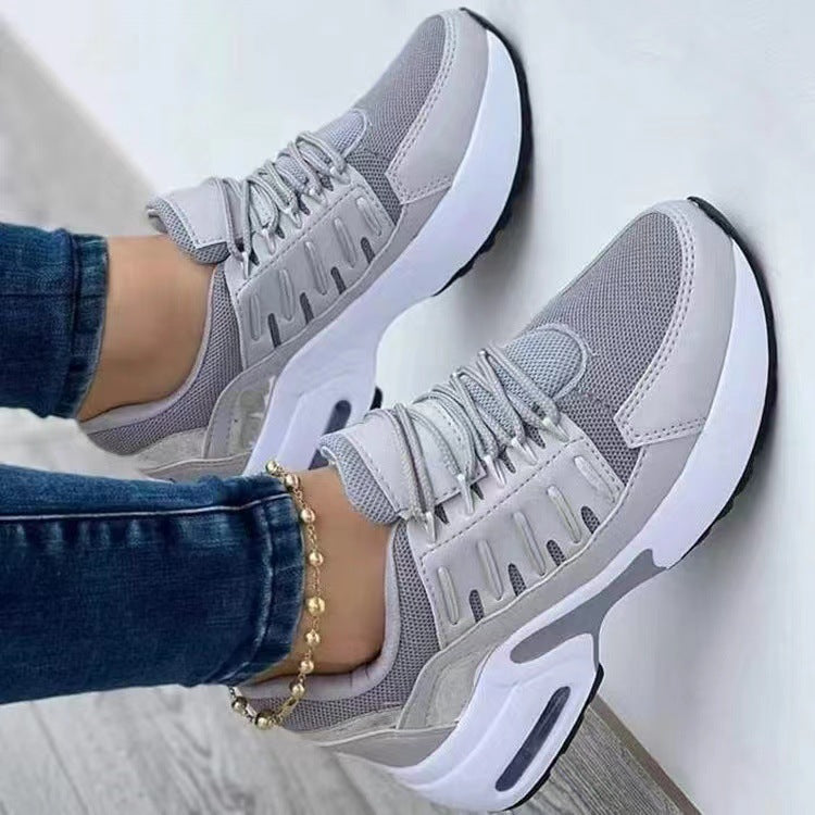 Dame Sporty Løbesneakers med åndbart mesh-overflade og dæmpende sålprofil Stilla
