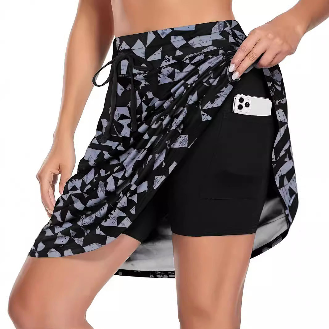 Dame sports tights med integrerede kompressionsshorts Stilla