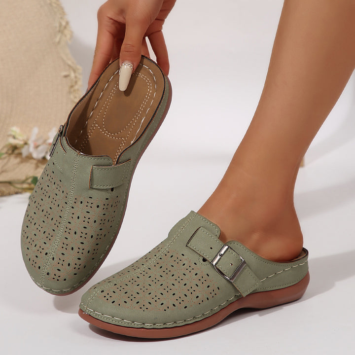 Dame Komfortable og åndbare clogs med floralt cut-out-design og ergonomisk fodbed Stilla