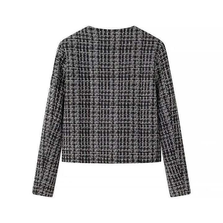 Femme Tweed-jakke med gyldne knapdetaljer Stilla