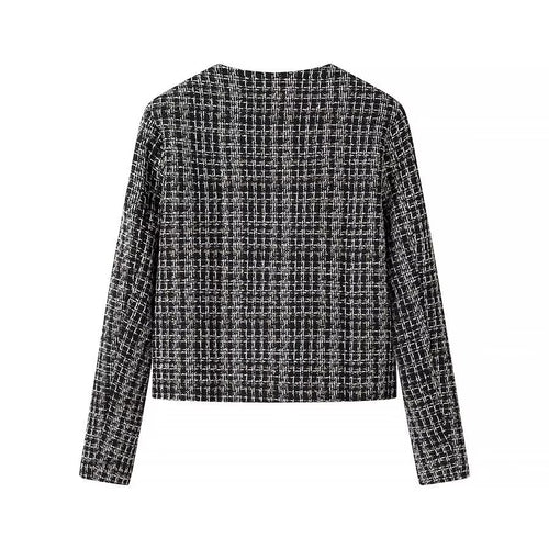 Femme Tweed-jakke med gyldne knapdetaljer Stilla