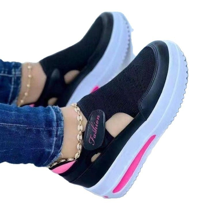 Dame Sneakers med elastisk overmateriale og moderne snit Stilla