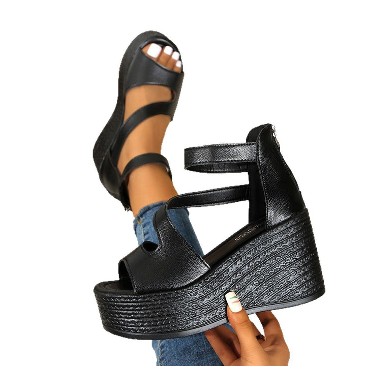 Dame Wedge-sandaler med justerbare remme og komfortabel indersål Stilla