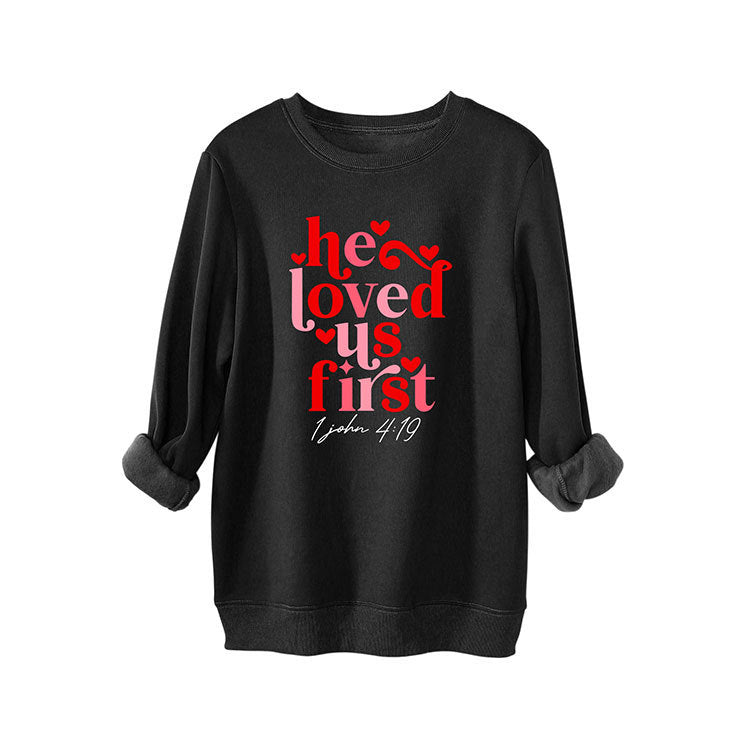 Dame sweatshirt med venligt slogan og afslappet pasform Stilla
