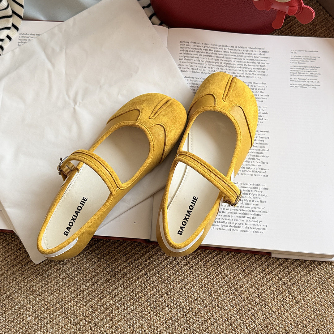 Femme Elegante Mary Jane Ballerinas med spænde detaljer Stilla