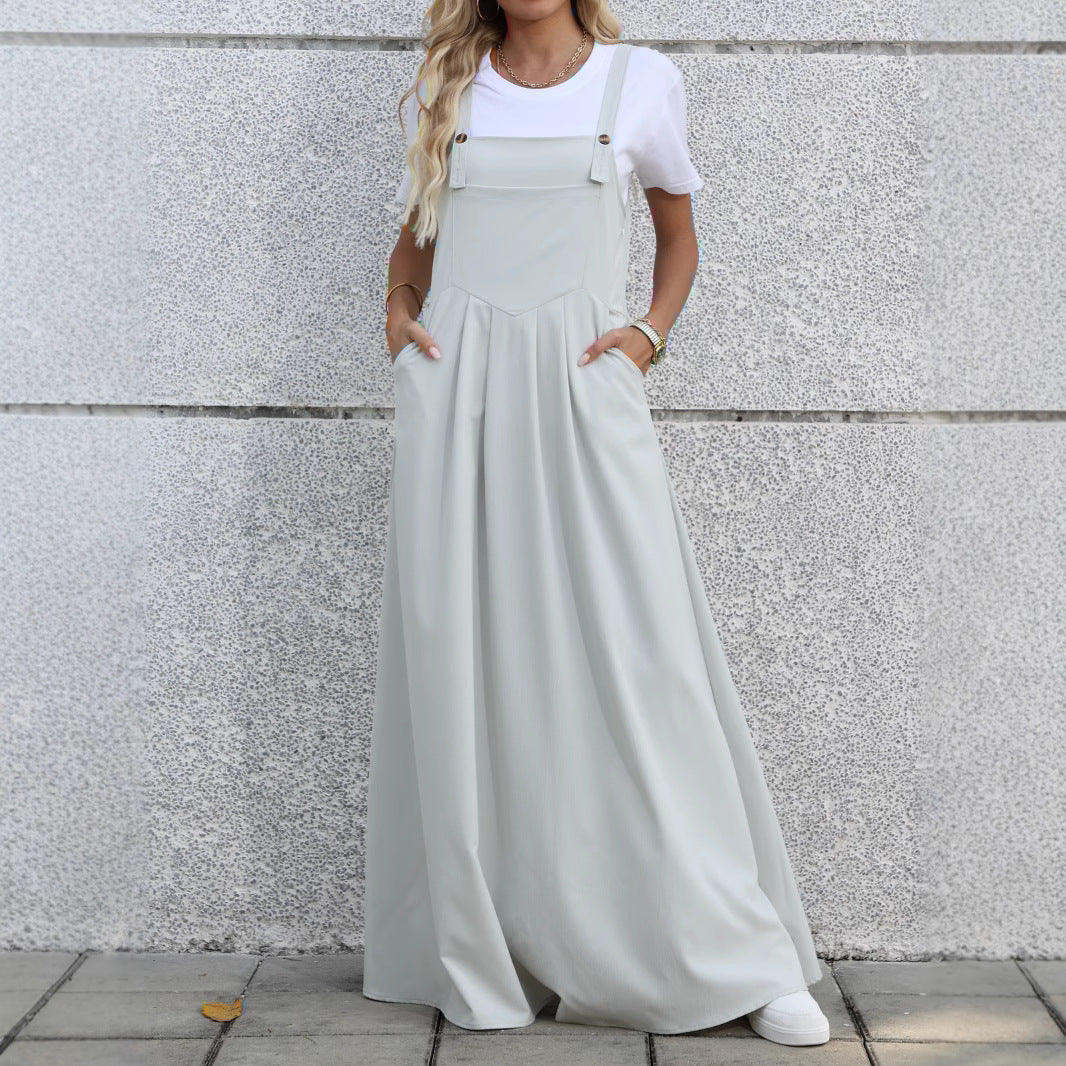 Kvinder justerbar bib- kjole Maxi Stilla