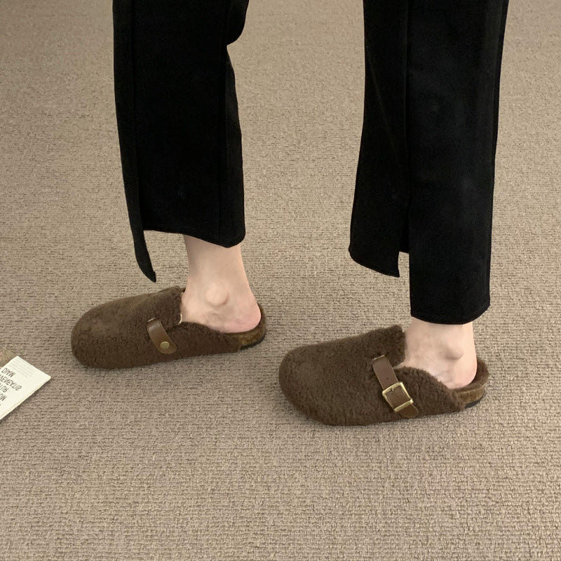 Dame Behagelige Fleeceforede Slippers Mules Stilla