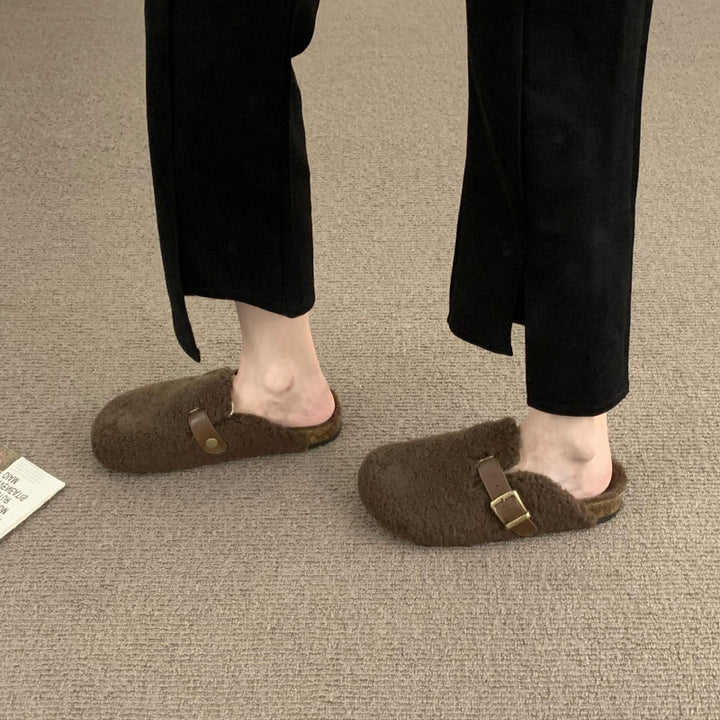 Dame Behagelige Fleeceforede Slippers Mules Stilla