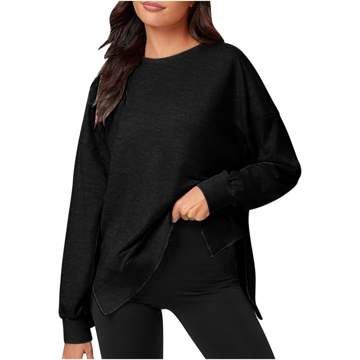 Dame afslappet sweatshirt med moderne snit Stilla