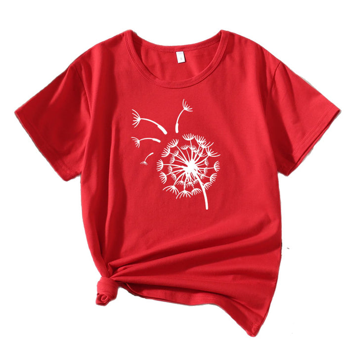 Kvinder Relaxed Fit Løvehud Grafik T-Shirt Stilla