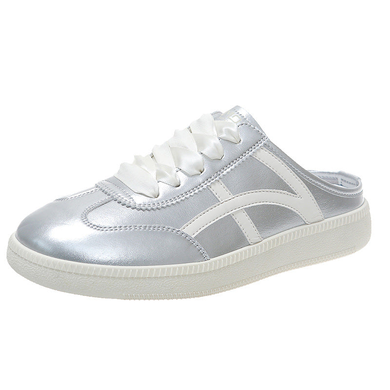 Dame Chic Snørebånd-Casual-Sneaker med Glitteraccent Stilla