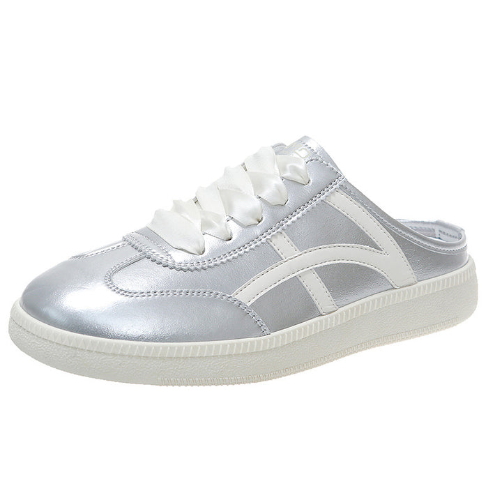 Dame Chic Snørebånd-Casual-Sneaker med Glitteraccent Stilla