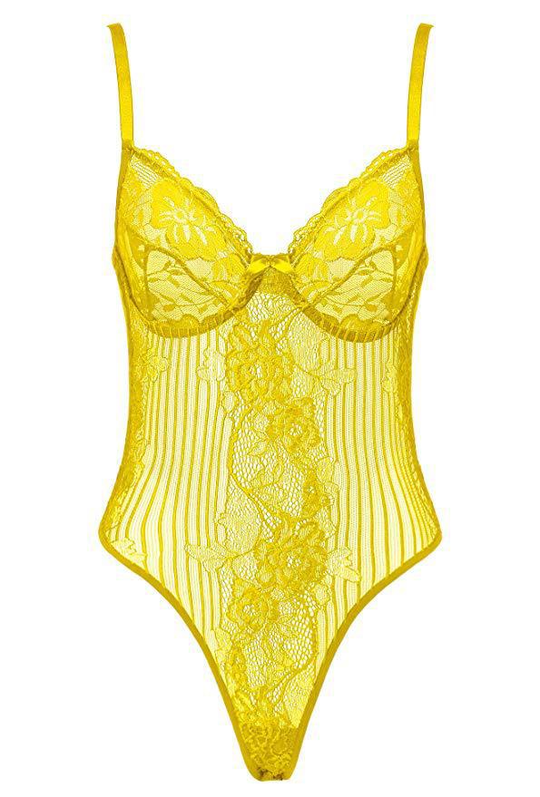 Kvinder Floral Spids-Bodysuit med Strop-Ryg Stilla
