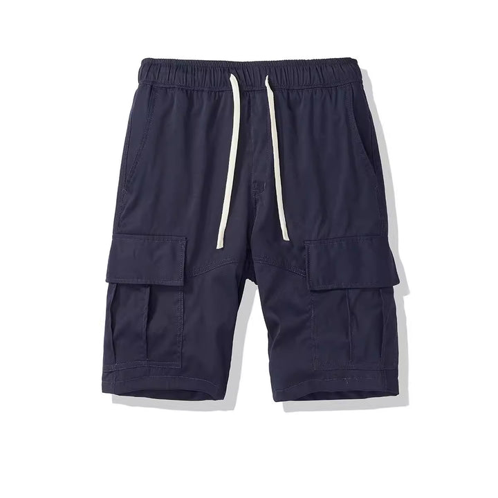 Herren Cargo-Shorts med elastisk talje og flere side lommer Stilla