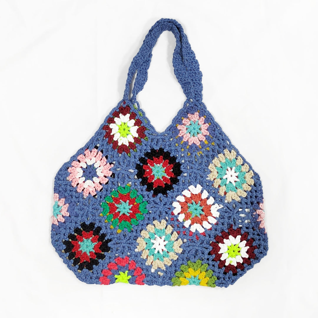 Dame hæklede patchwork-crossbody taske Stilla