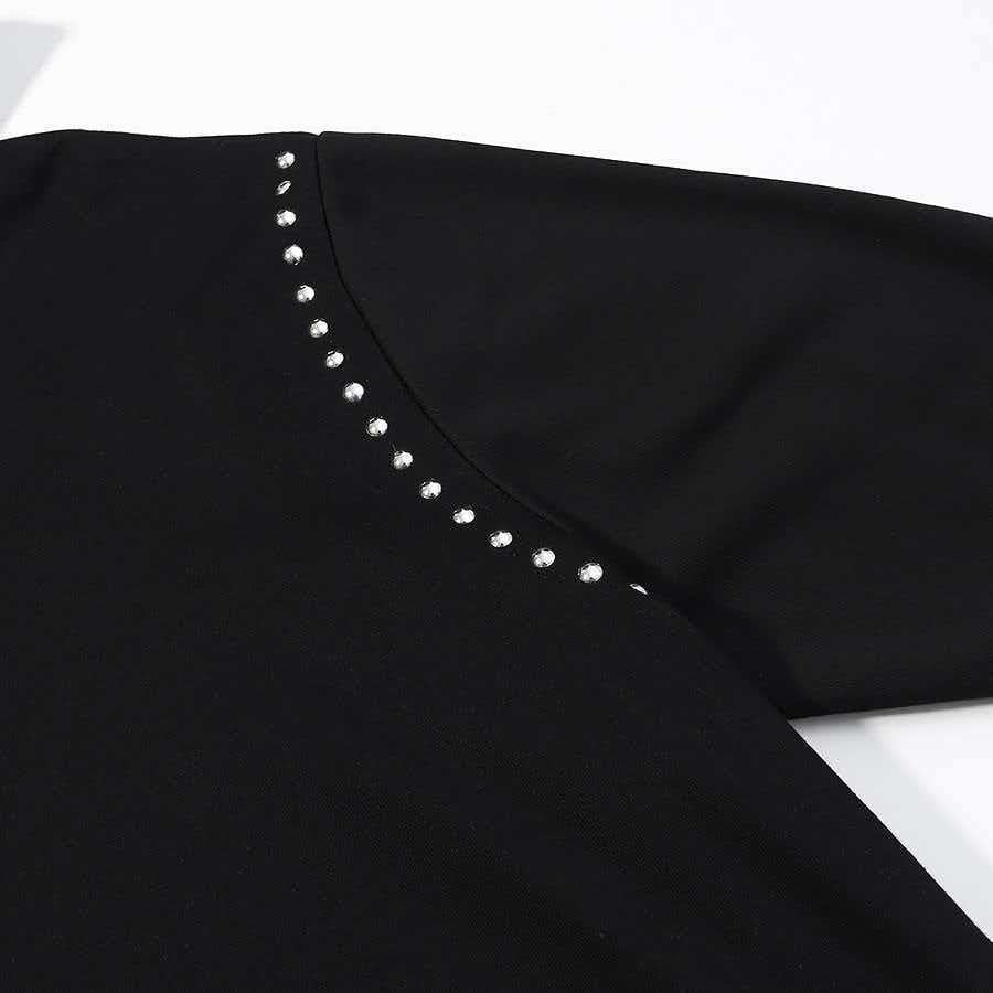 Kvindernes fashionable hoodie med elegante nitter Stilla