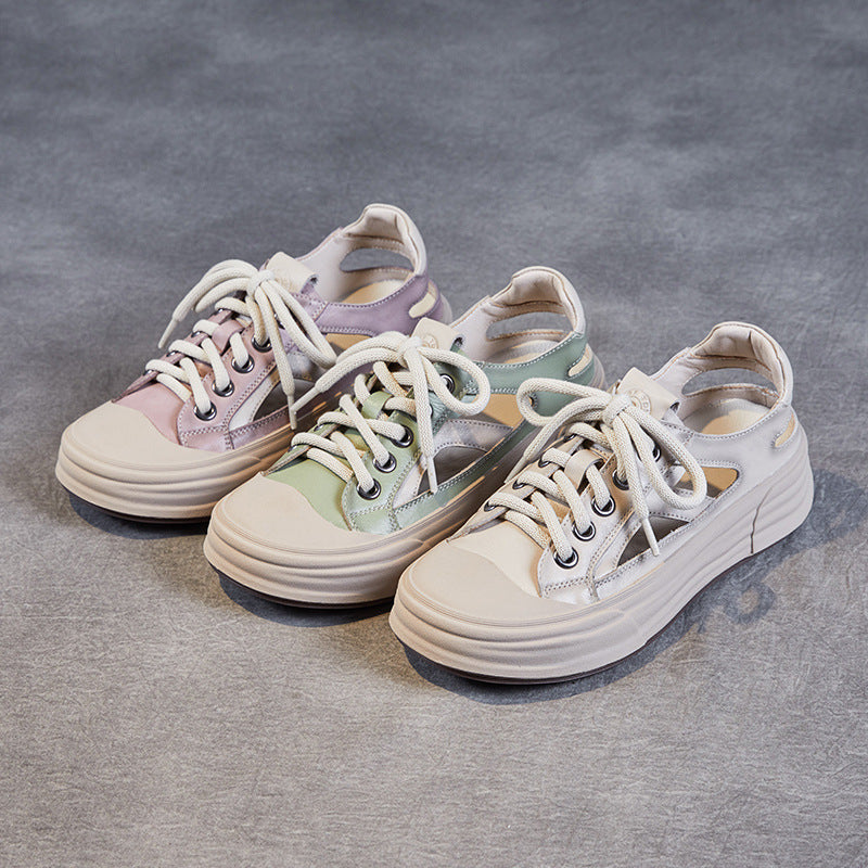 Kvinder Åndbar Snøre-Chunky-Sneakers Stilla