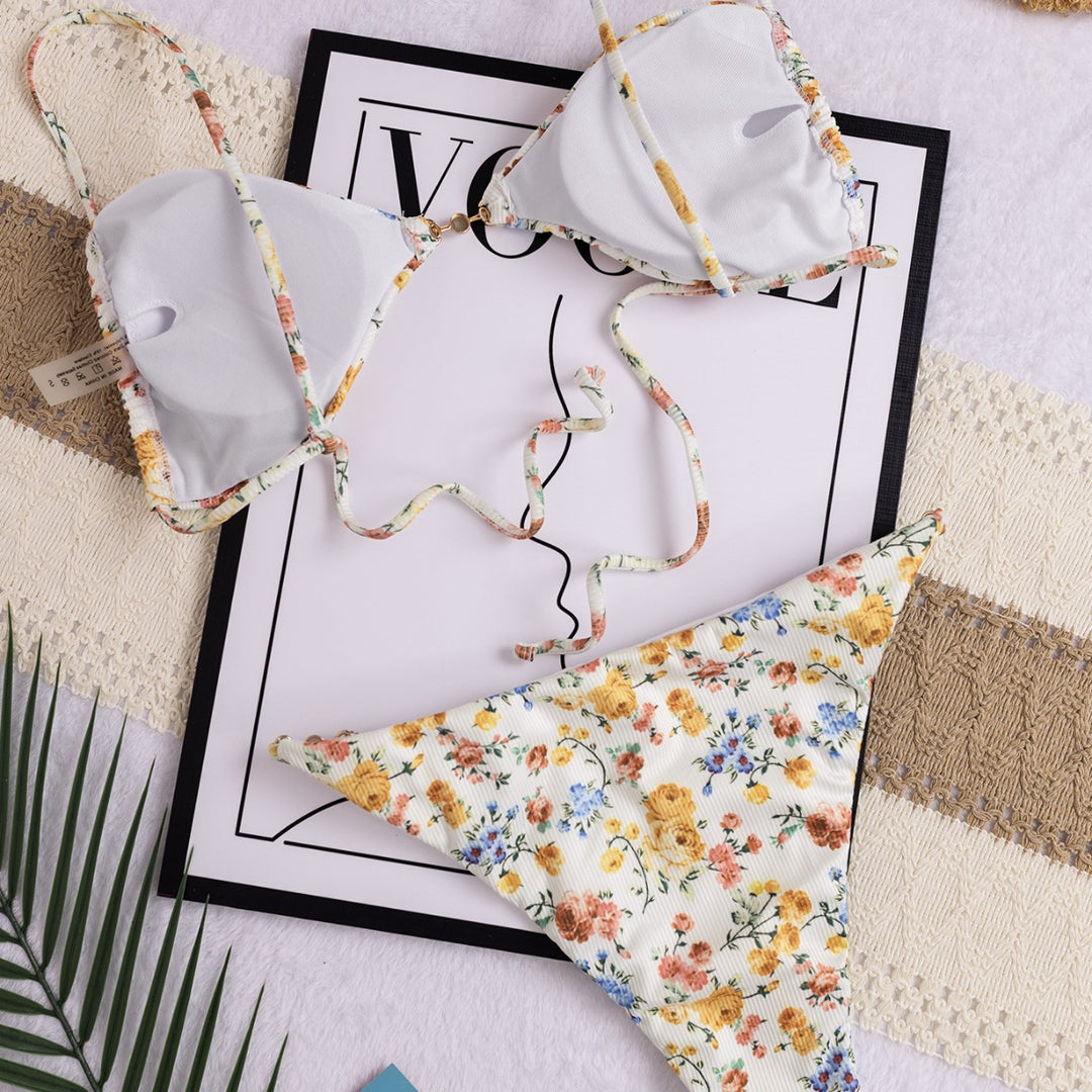 Dame blomstermønster bikini Skovae
