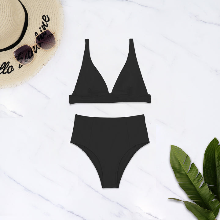 Damer Højskåret Bikini med dyb V-udskæring Skovae