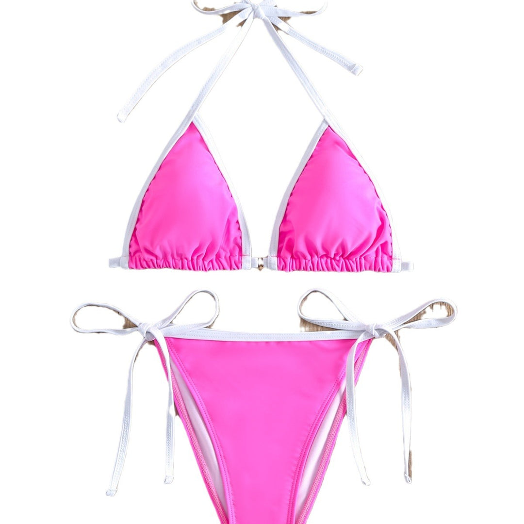 Dame Trendy Justerbart Trekant-Bikini-Sæt Stilla
