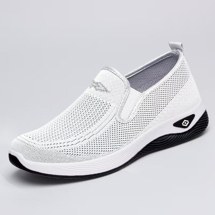Dame Casual Slip-On Sneakers med åndbart strikdesign Stilla