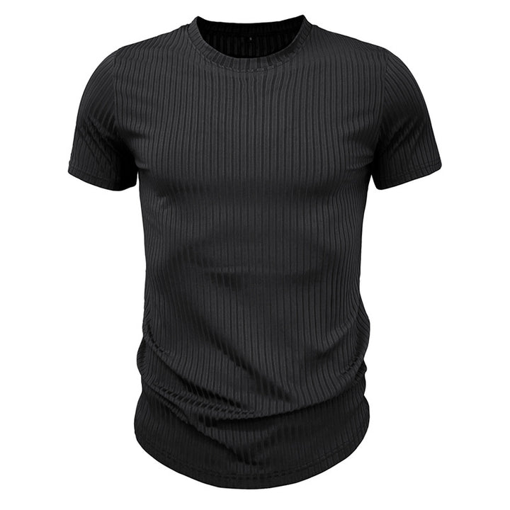 Herrer moderigtigt kortærmet struktur T-shirt Stilla