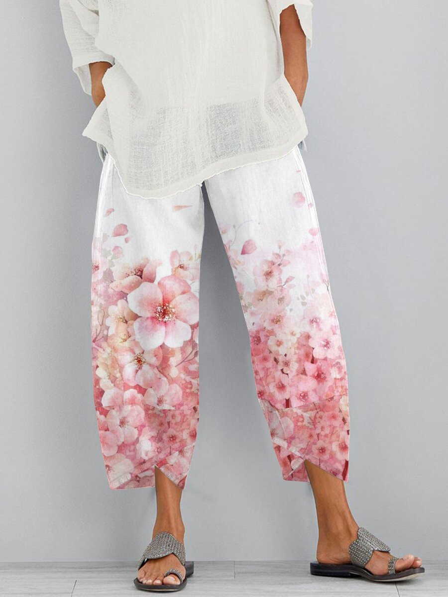 Dame Bohemian Blomstertrykt Culottes Stilla