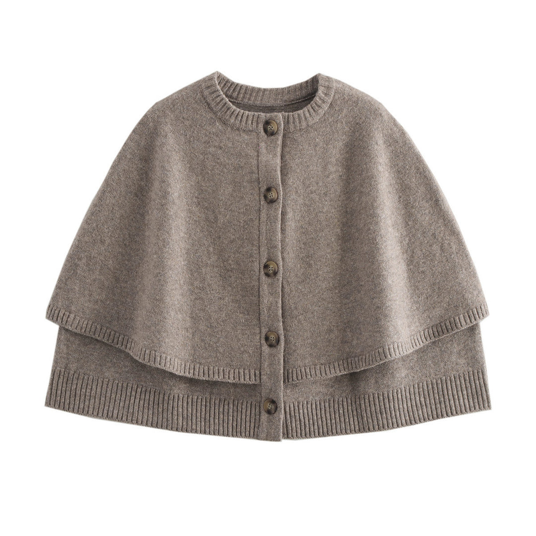 Femme Classic Button-Up Cape Sweater Stilla