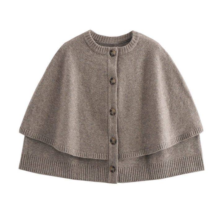 Femme Classic Button-Up Cape Sweater Stilla