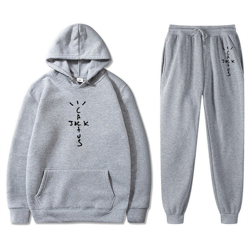 Dame Hoodie og Joggingbukser Sæt med Kreativ Bogstaver Skovae