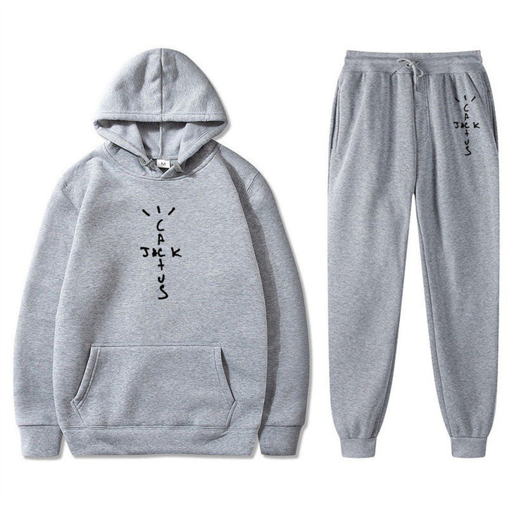 Dame Hoodie og Joggingbukser Sæt med Kreativ Bogstaver Skovae