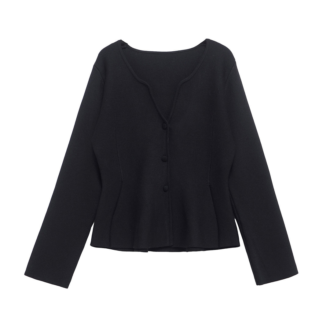 Femme Skåret Peplum Cardigan Stilla