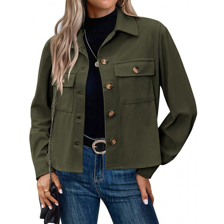 Dame modet Overshirt-jakke med struktureret stof Stilla
