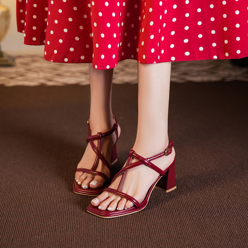 Dame Elegante Rem Sandaler Stilla