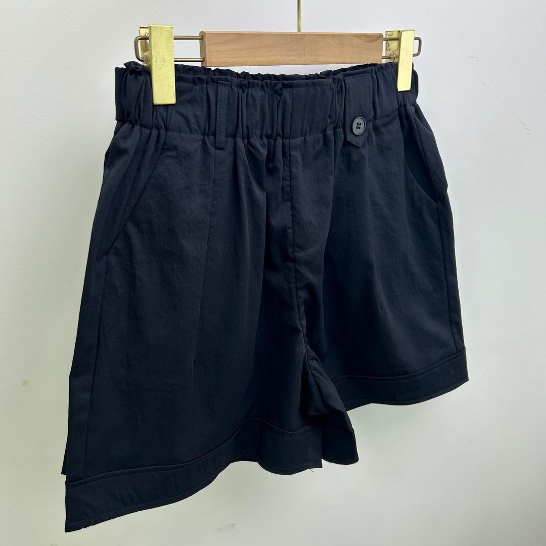 Dame let bomulds shorts med elastisk linning og praktiske lommer Stilla