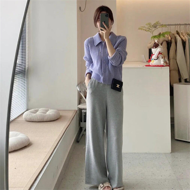 Femme Struktureret Rib Strikcardigan Stilla