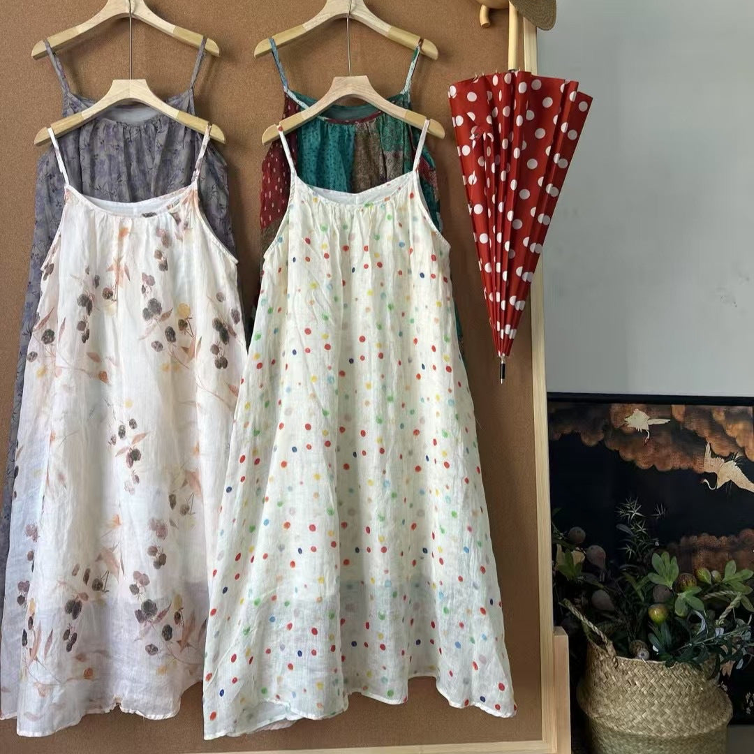 Femme Patchwork Maxi Kjole Stilla