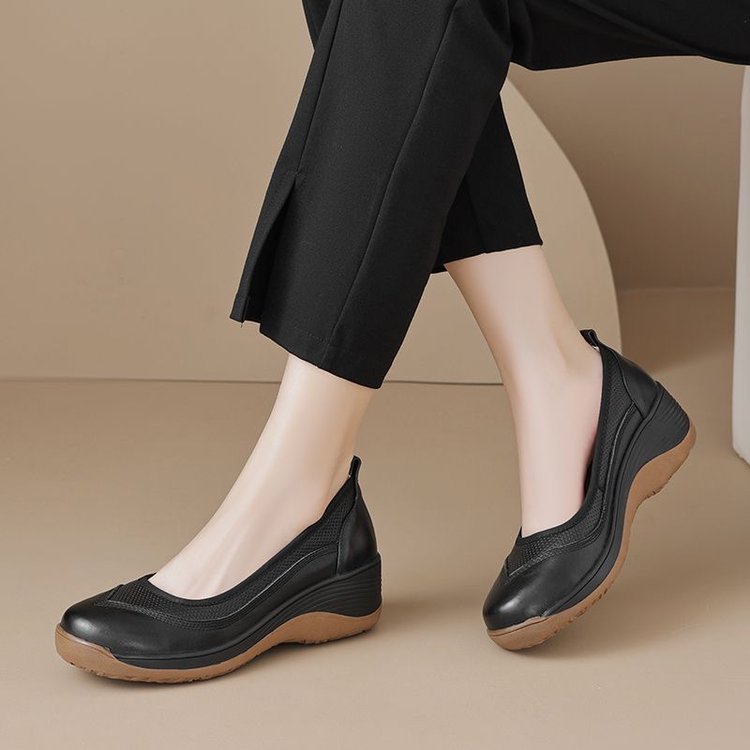 Dame Slip-On Mokkasiner med behageligt elastisk remdesign og skridsikker sål Stilla