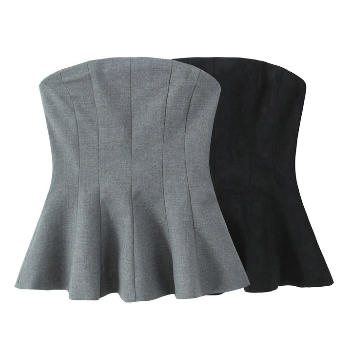 Stilla | Trendy To-Farvet ærmeløs Bandeau Top