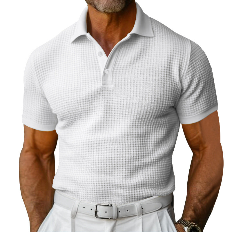 Herre polo skjorte med struktureret design og moderne krave Stilla