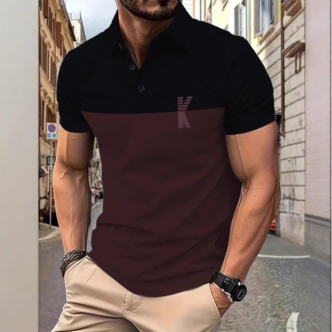 Herrer Poloshirt med moderne farvegradient og åndbare egenskaber Stilla