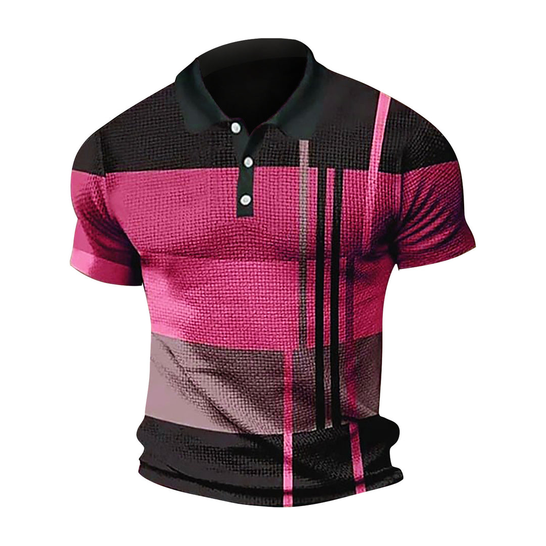 Herrer polo shirt med moderne farveblokdesign og åndbare materialer Stilla