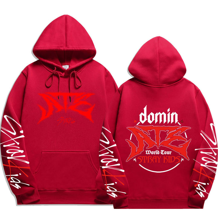 Dame hoodie med iøjnefaldende grafisk design Skovae