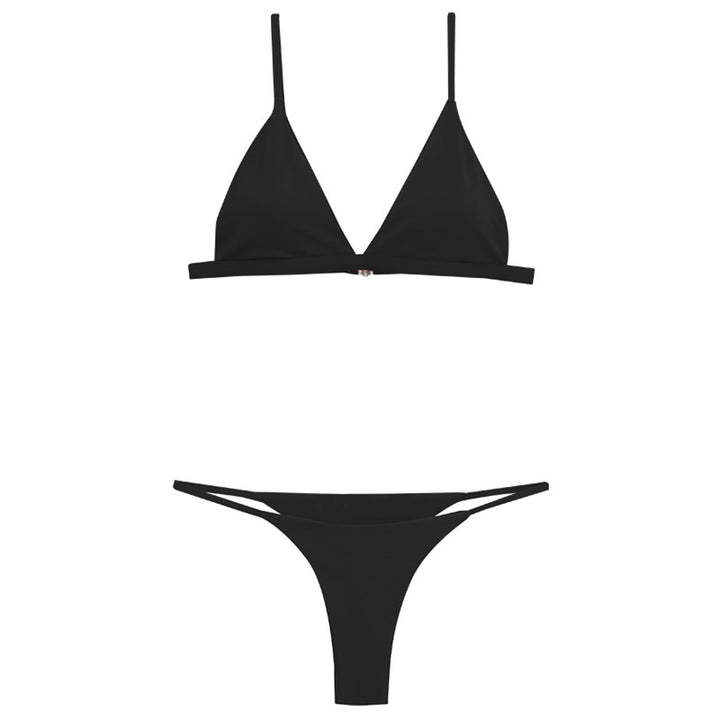 Dame Triangel-Bikini med justerbare stropper og elegant design Stilla