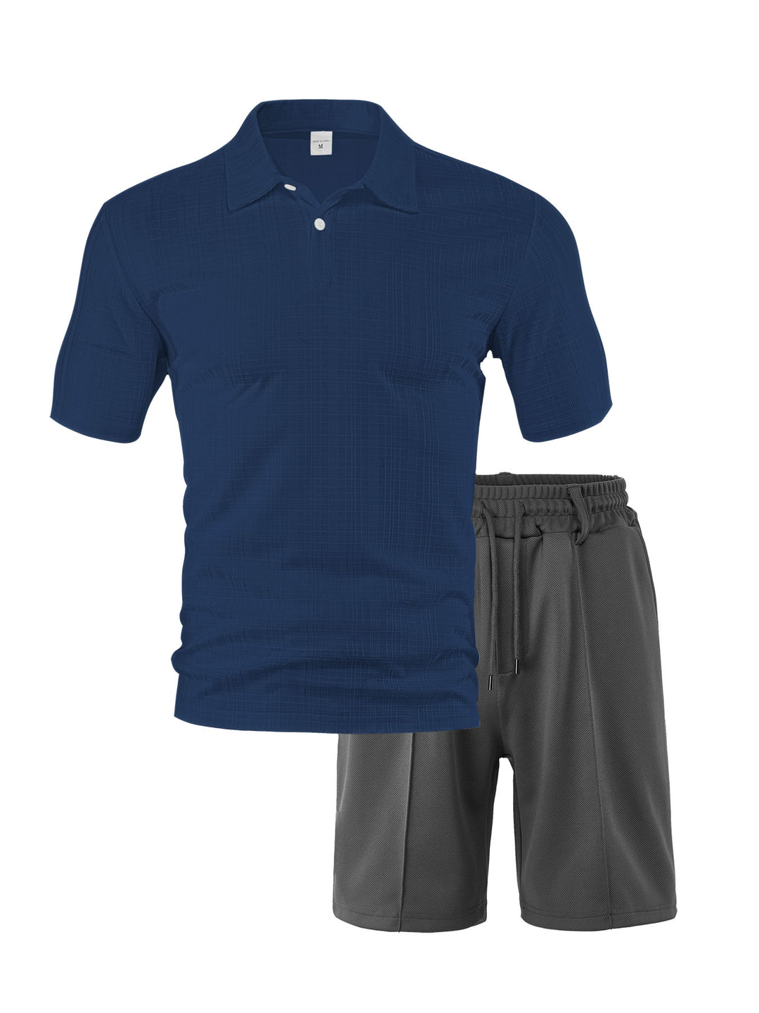 Herre Sporty Poloshirt og Shorts Sæt med åndbar teknologi Stilla