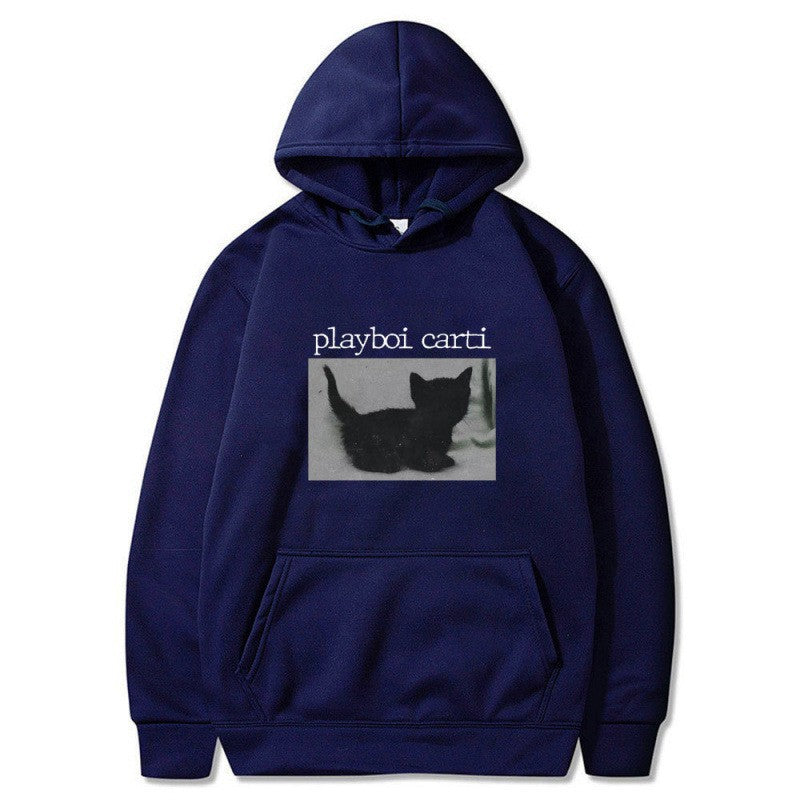 Kvinders hætte sweatshirt med unik kunstnerisk tryk Skovae