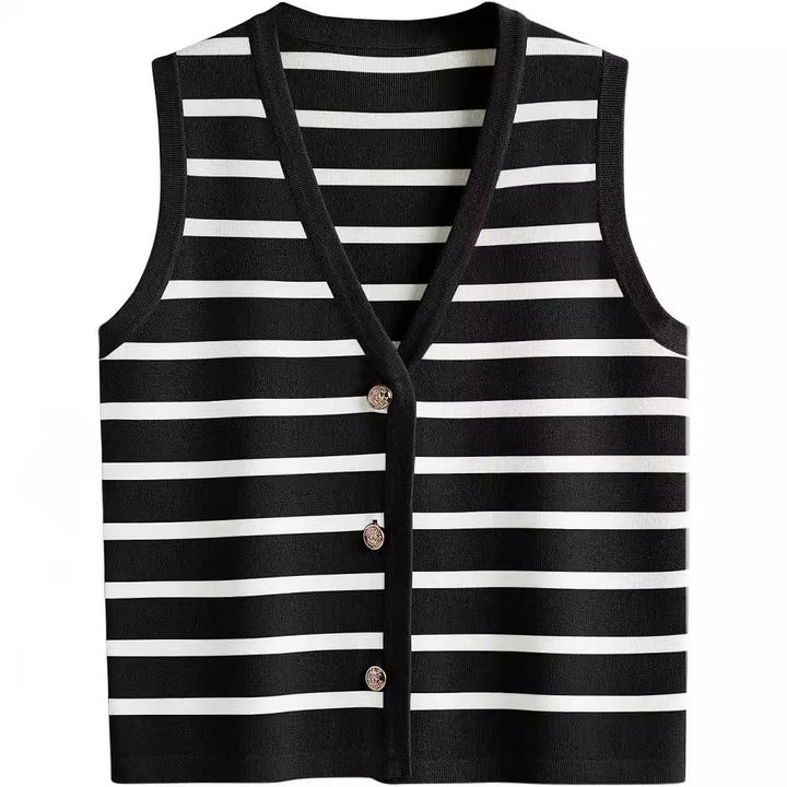 Dame stribet cardigan Stilla