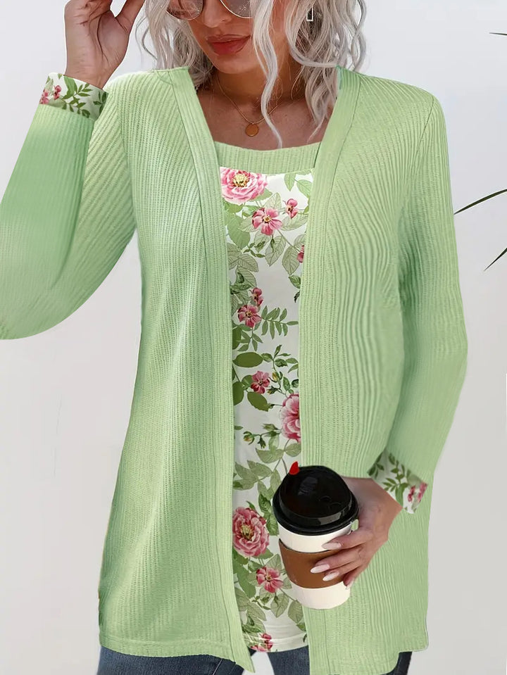 Dame mode langærmet Cardigan Stilla