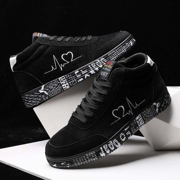 Herrer Stilfulde High-Top Sneakers med grafisk design Stilla